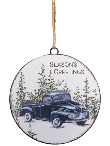 Season's Greetings Truck Ornament