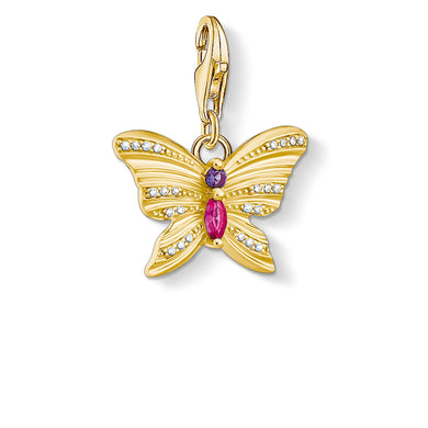 Butterfly Gold Charm Pendant