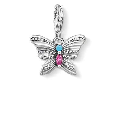 Butterfly Silver Charm Pendant