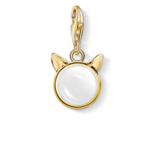 Cats Ears Charm Pendant - Gold