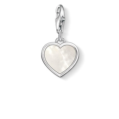 Thomas Sabo Mother Of Pearl Heart Charm Pendant