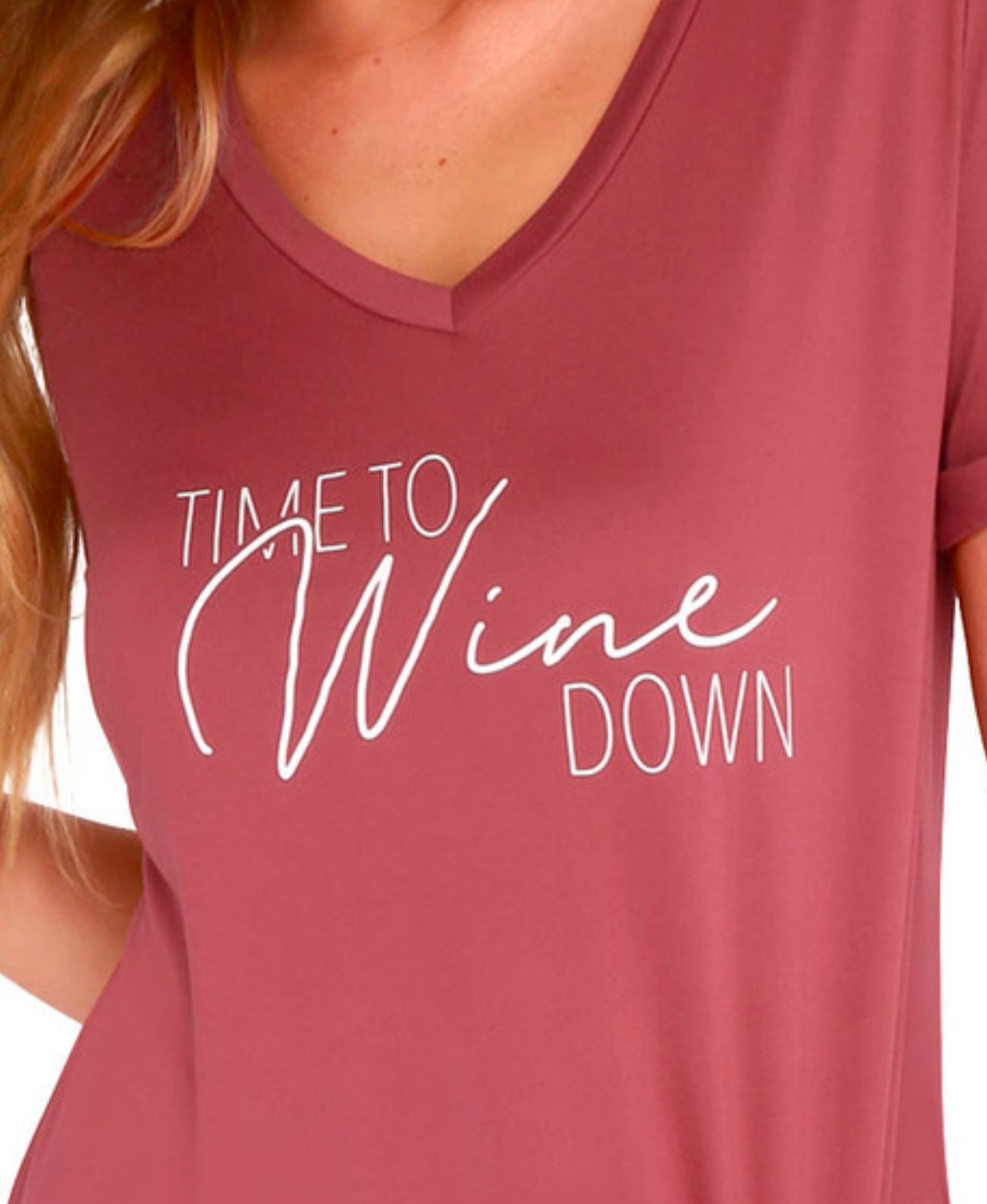 Time To Wine Down -- Sleep Shirt