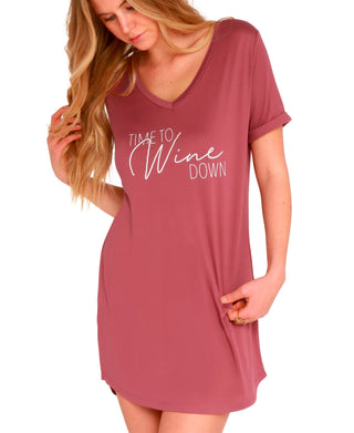 Time To Wine Down -- Sleep Shirt