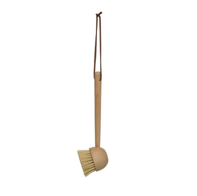 Beech Wood Dish Brush with Leather Tie