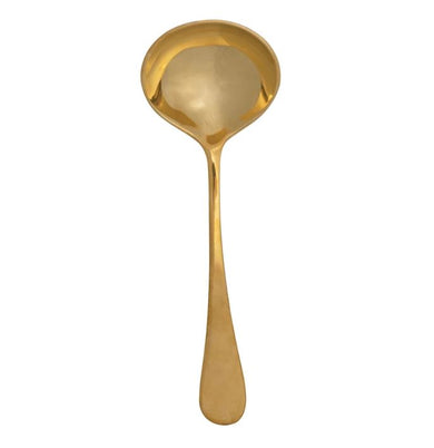 Gold-Coloured Brass Ladle Spoon