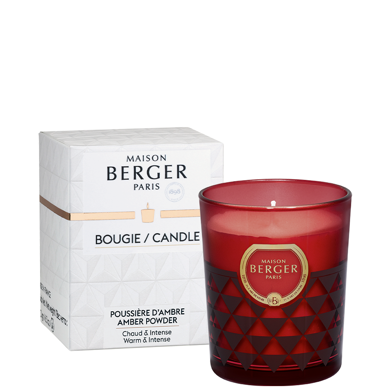 Clarity Burgundy Amber Powder Scented Candle