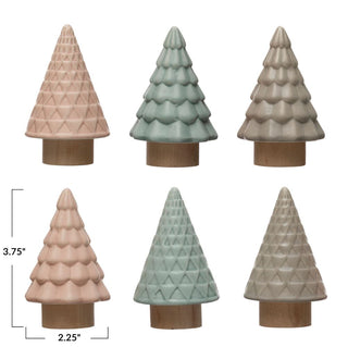 Stoneware Trees - Pink, Blue or Beige