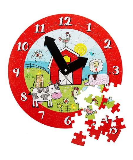 Gibby & Libby Telling Time On The Farm Clock Puzzle