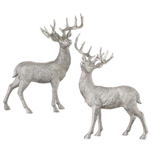 Glittered Deer - Silver