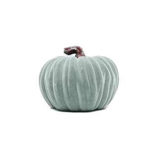 Grey Medium Velvet Pumpkin