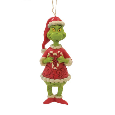 Jim Shore Grinch Holding Candy Cane Ornament
