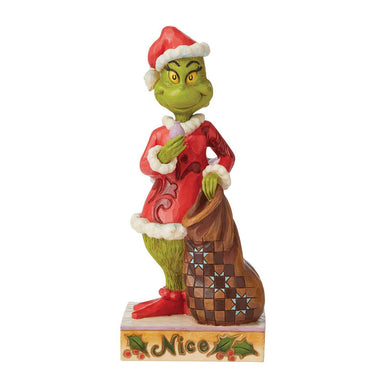 Jim Shore Grinch Two-Sided Naughty/Nice Figurine