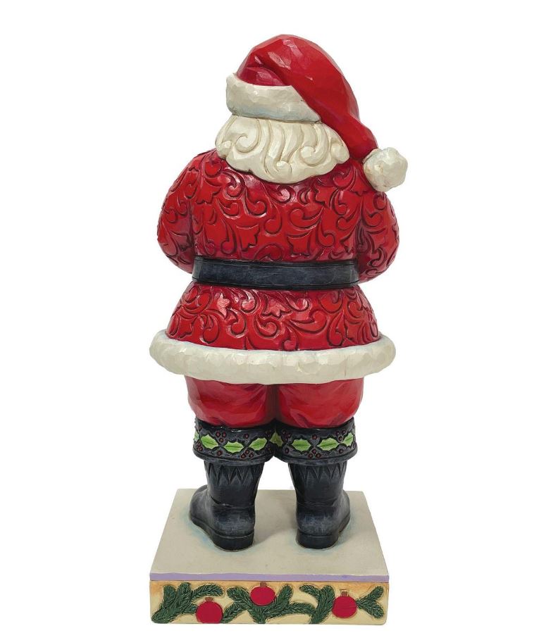 Jim Shore Santa Holding Cardinal Figurine