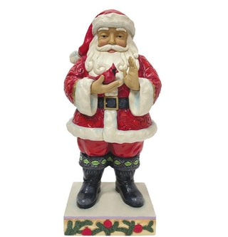 Jim Shore Santa Holding Cardinal Figurine