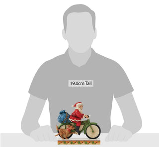 Jim Shore Santa Riding Bicycle Figurine