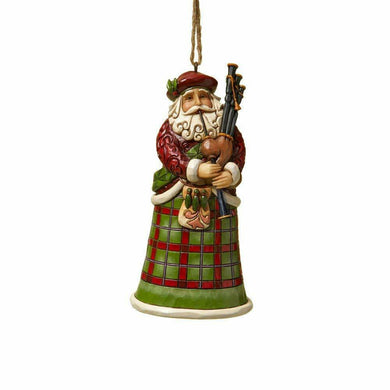 Jim Shore Scottish Santa Ornament