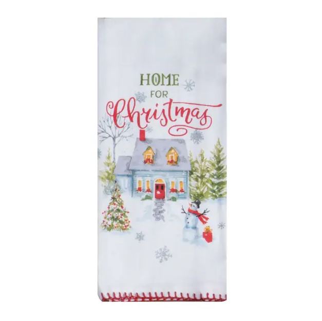 Christmas Village Flour Sack Towel