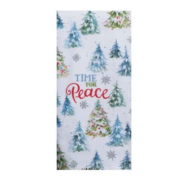 Christmas Village Peace Dual Purpose Terry Towel