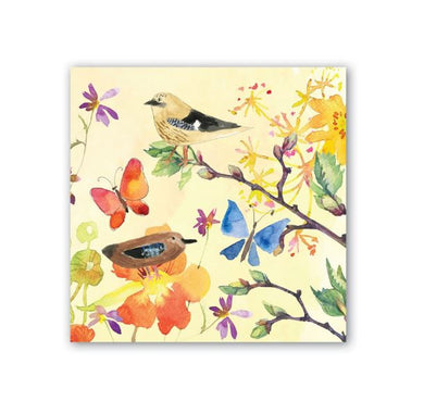 Michel Design Works Birds & Butterflies Lunch Napkin