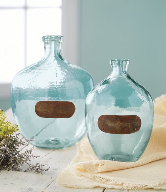 Farmhouse Vintage Glass Vase