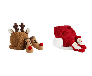 Christmas Sock And Hat Set