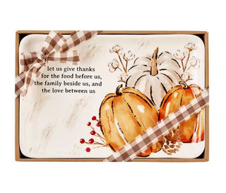 Give Thanks Pumpkin Tray