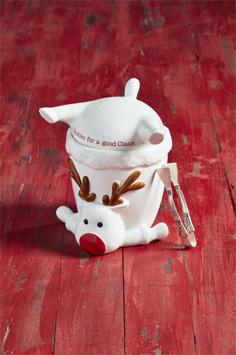 Reindeer Cookie Jar Set