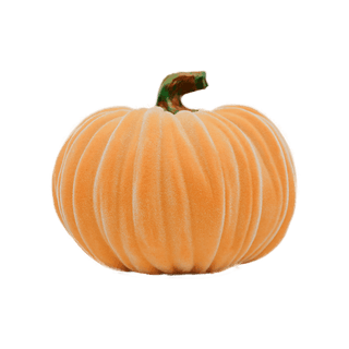 Orange Large Velvet Pumpkin