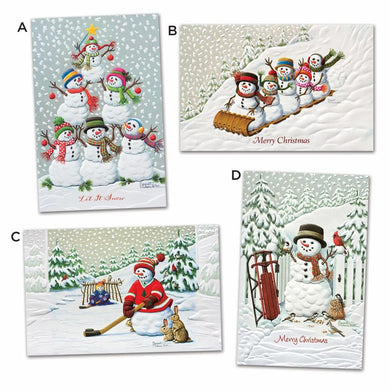 Pumpernickel Press Snowman Christmas Cards Assortment