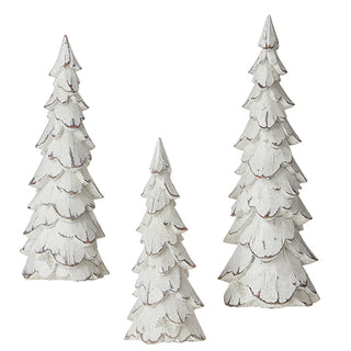 10.5 Glittered Distressed Trees