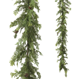 5.5' Cedar And Pinecone Garland