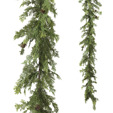 5.5' Cedar And Pinecone Garland