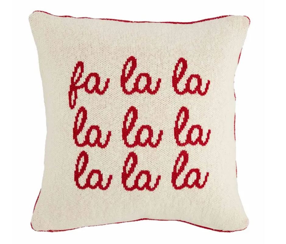 Reversible Square Christmas Pillow