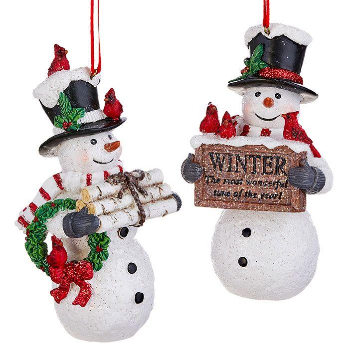 Snowmen Winter Ornament