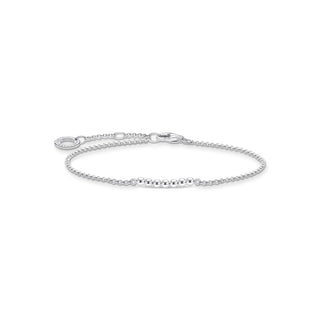 Bracelet With White Dots - Silver