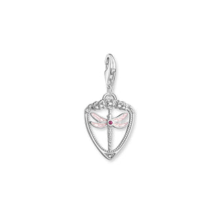 Dragonfly Charm Pendant - Silver