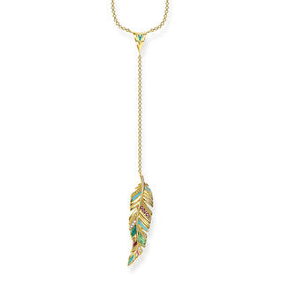 Feather Necklace - Gold