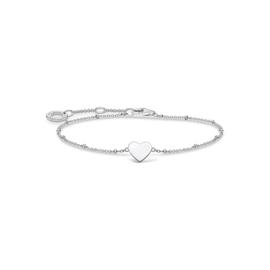 Heart With Dots Bracelet - Silver