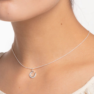 Horseshoe Necklace - Silver