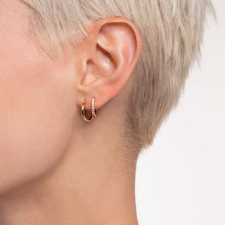 Single Hoop Earring - Classic Rose Gold