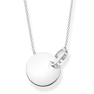 Together Coin With Ring Necklace - Silver - Large