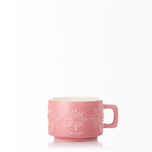 Thymes Hot Cocoa Raspberry Small Mug Candle