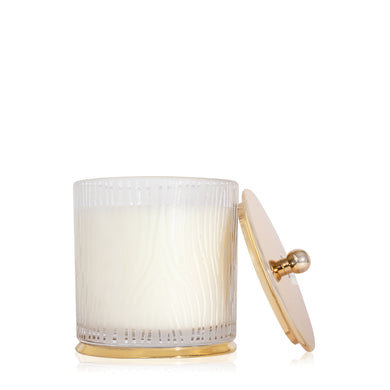 Thymes Frasier Fir Gilded Frosted Wood Grain Candle - Large