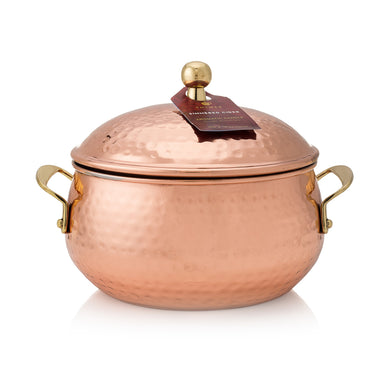 Thymes Simmered Cider Copper Pot 3 Wick Candle
